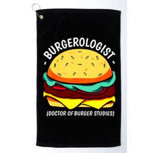 Cool Hamburger Art Minimalist Burger Cheeseburger Platinum Collection Golf Towel