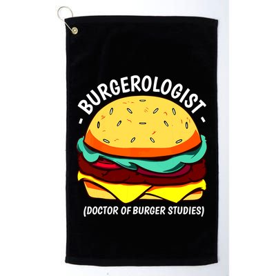 Cool Hamburger Art Minimalist Burger Cheeseburger Golf Towel