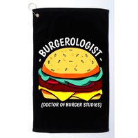 Cool Hamburger Art Minimalist Burger Cheeseburger Golf Towel