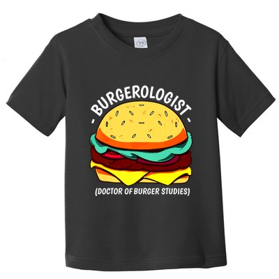 Cool Hamburger Art Minimalist Burger Cheeseburger Toddler T-Shirt