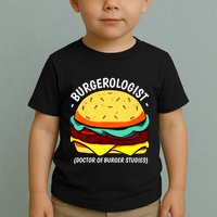 Cool Hamburger Art Minimalist Burger Cheeseburger Toddler T-Shirt
