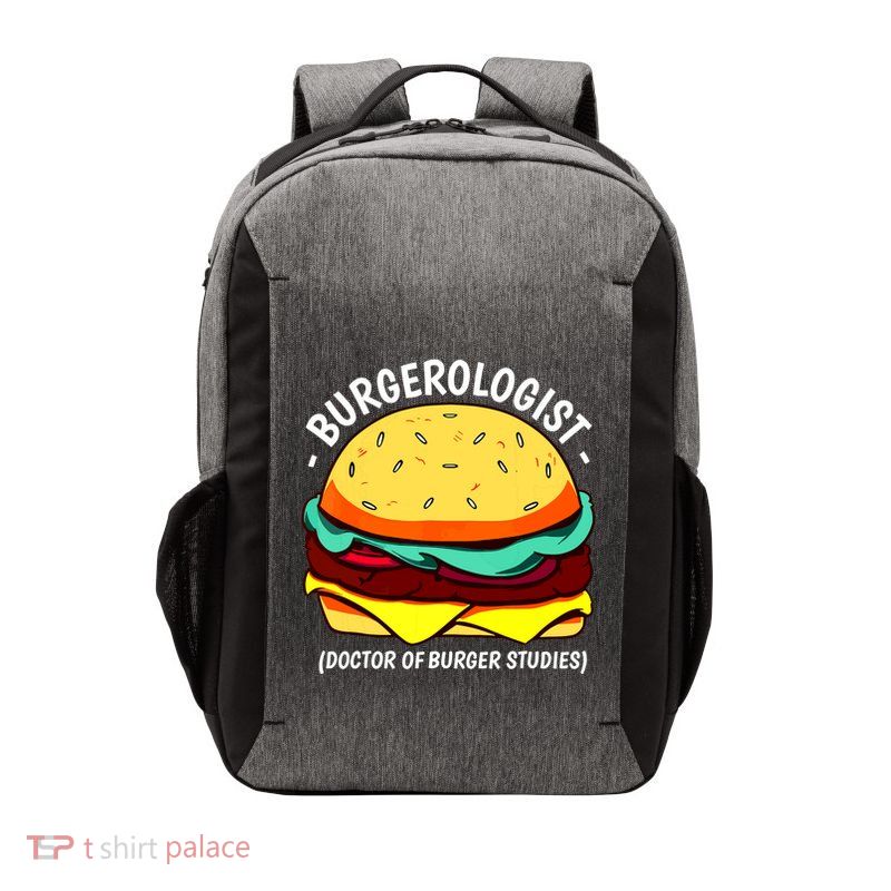Cool Hamburger Art Minimalist Burger Cheeseburger Vector Backpack