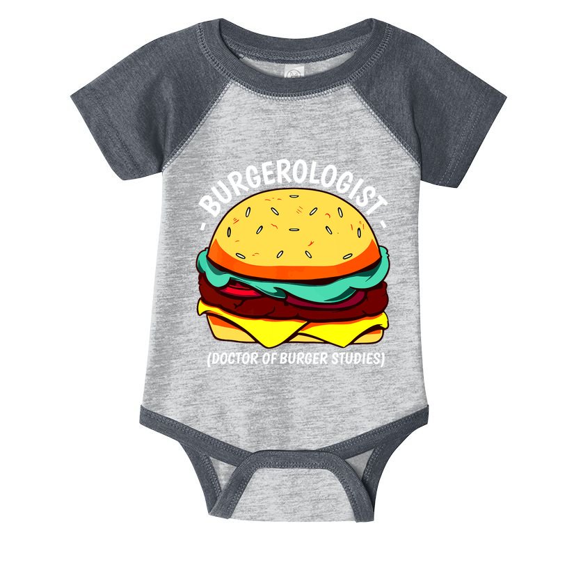 Cool Hamburger Art Minimalist Burger Cheeseburger Infant Baby Jersey Bodysuit