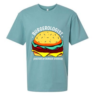 Cool Hamburger Art Minimalist Burger Cheeseburger Sueded Cloud Jersey T-Shirt