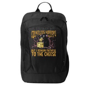 Countless Horrors Await But I Remain Faithful To The Cheese City Backpack