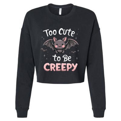 Cozy Horror Aesthetic Spooky Snuggly Ghostly Comfort Cool Gift Cropped Pullover Crew