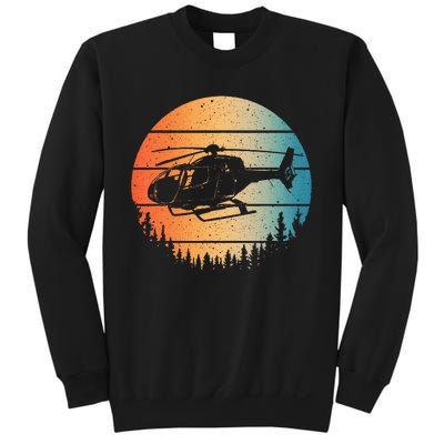 Cute Helicopter Art Aviator Helicopter Pilot Sweatshirt