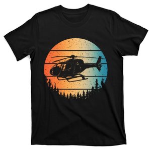 Cute Helicopter Art Aviator Helicopter Pilot T-Shirt