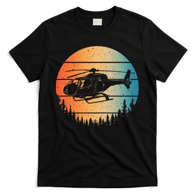 Cute Helicopter Art Aviator Helicopter Pilot T-Shirt