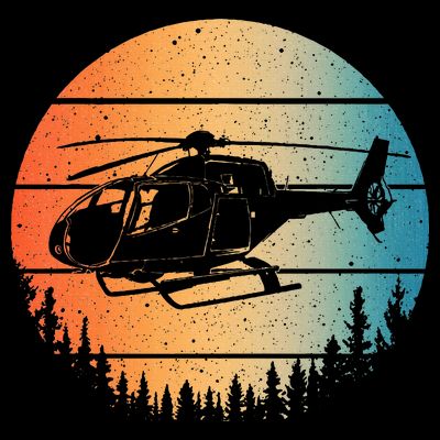 Cute Helicopter Art Aviator Helicopter Pilot T-Shirt