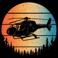 Cute Helicopter Art Aviator Helicopter Pilot City Backpack