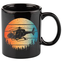 Cute Helicopter Art Aviator Helicopter Pilot 11oz C Handle Ceramic Mug