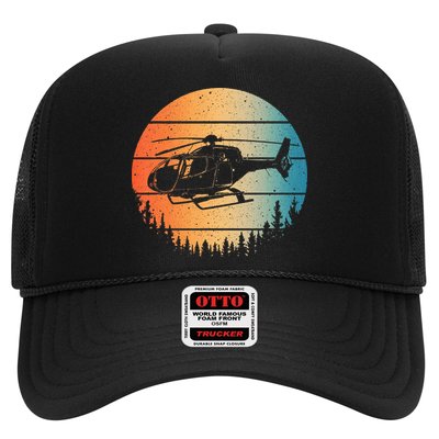 Cute Helicopter Art Aviator Helicopter Pilot Trucker Hat