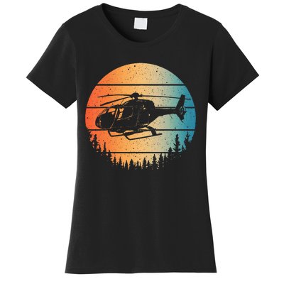 Cute Helicopter Art Aviator Helicopter Pilot Women's T-Shirt