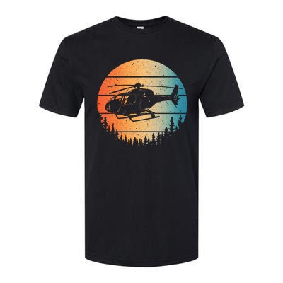 Cute Helicopter Art Aviator Helicopter Pilot Softstyle® CVC T-Shirt