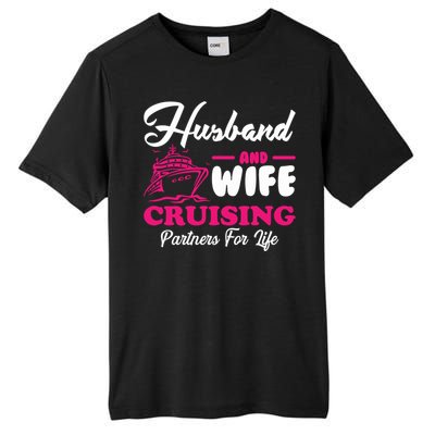 Cute Husband And Wife Cruising Partners For Life Cool Gift Tall Fusion ChromaSoft Performance T-Shirt