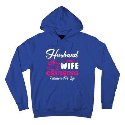 Cute Husband And Wife Cruising Partners For Life Cool Gift Hoodie