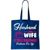 Cute Husband And Wife Cruising Partners For Life Cool Gift Tote Bag