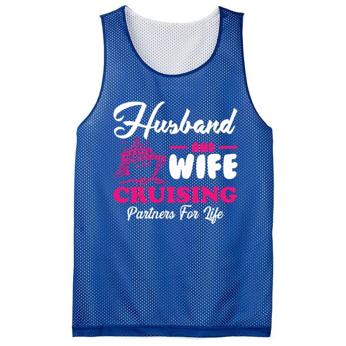 Cute Husband And Wife Cruising Partners For Life Cool Gift Mesh Reversible Basketball Jersey Tank