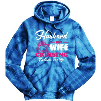 Cute Husband And Wife Cruising Partners For Life Cool Gift Tie Dye Hoodie