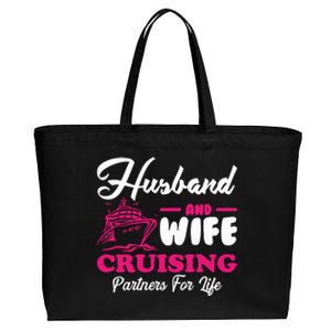 Cute Husband And Wife Cruising Partners For Life Cool Gift Cotton Canvas Jumbo Tote