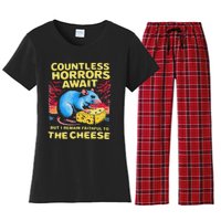 Countless Horrors Await But I Remain Faithful To The Cheese Women's Flannel Pajama Set