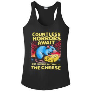 Countless Horrors Await But I Remain Faithful To The Cheese Ladies PosiCharge Competitor Racerback Tank