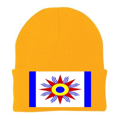 Chaldean Flag Knit Cap Winter Beanie