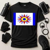 Chaldean Flag Cooling Performance Crew T-Shirt