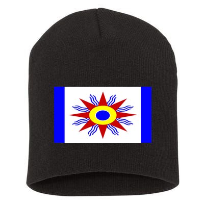 Chaldean Flag Short Acrylic Beanie