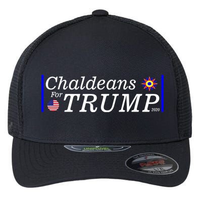 Chaldeans For Trump Flexfit Unipanel Trucker Cap