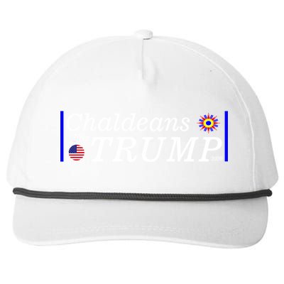 Chaldeans For Trump Snapback Five-Panel Rope Hat