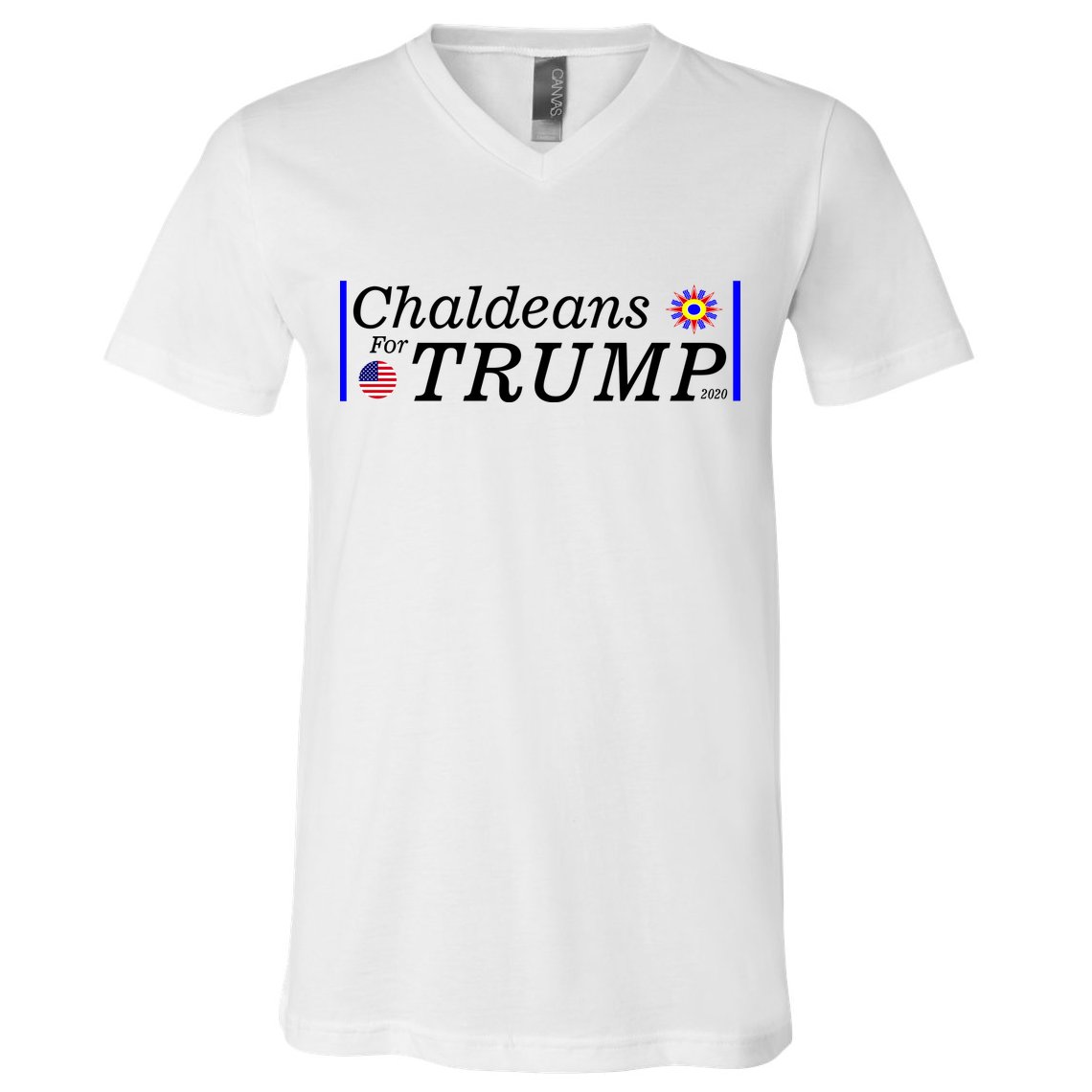 Chaldeans For Trump V-Neck T-Shirt