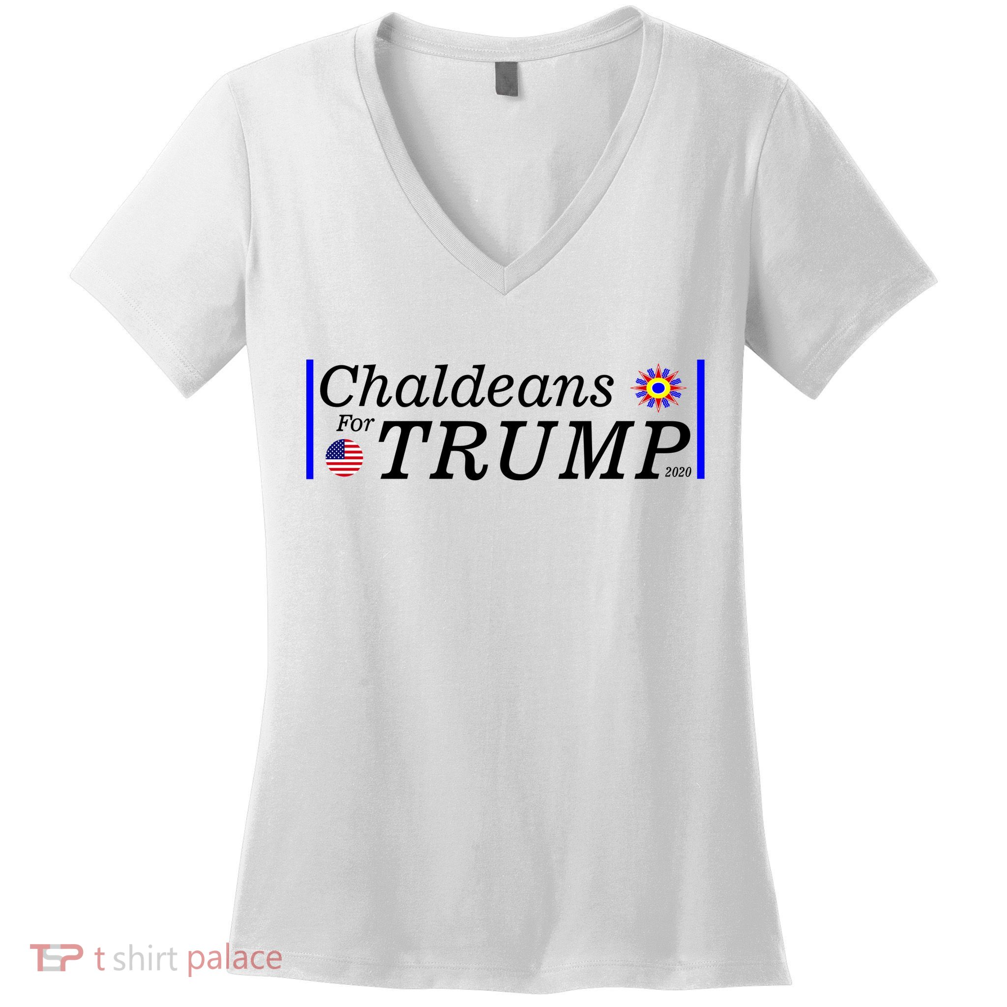 Chaldeans For Trump Women's V-Neck T-Shirt
