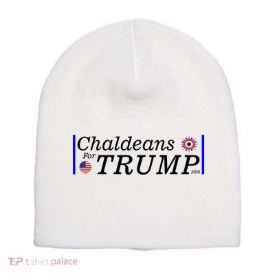 Chaldeans For Trump Short Acrylic Beanie