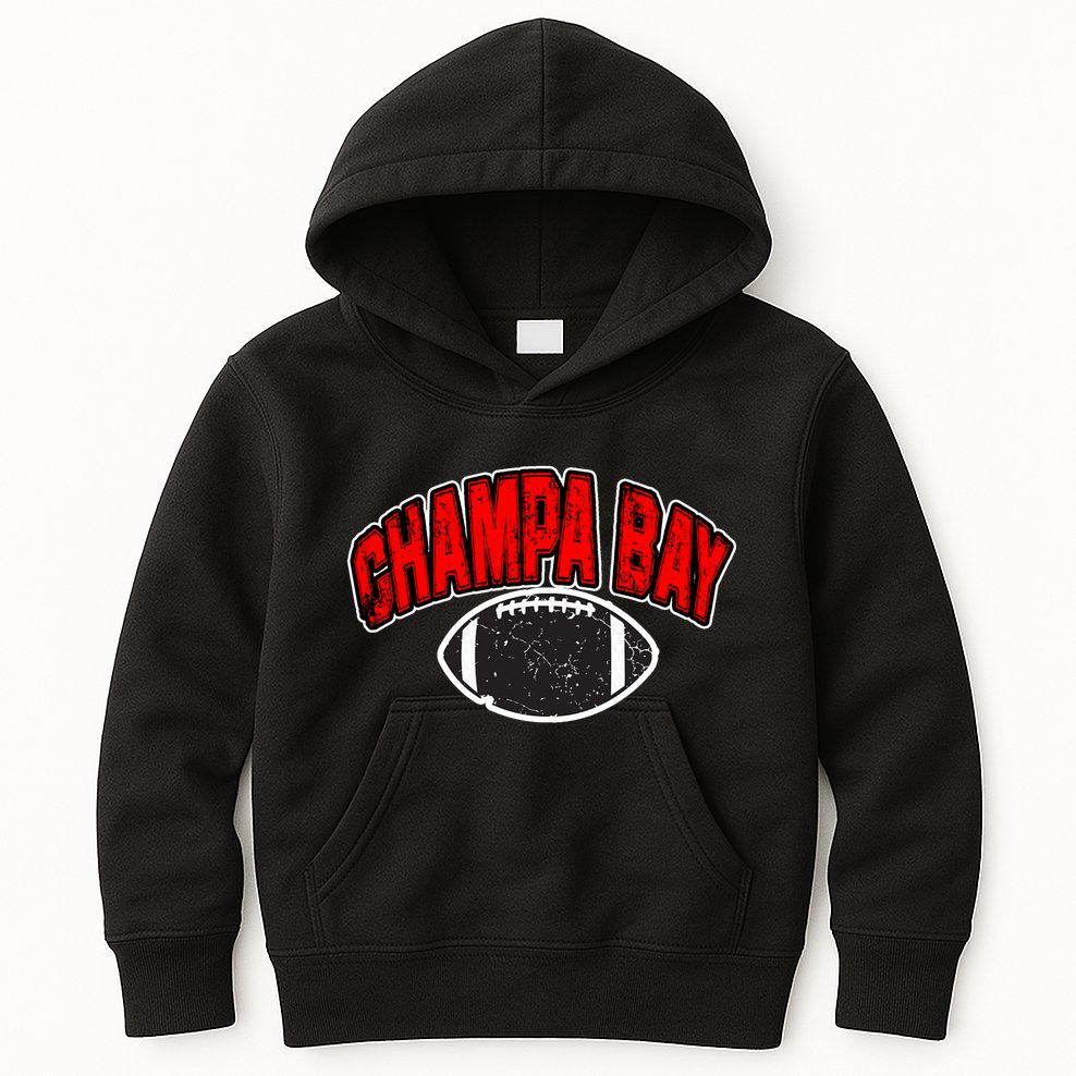 Champa Bay Football Kids Hoodie