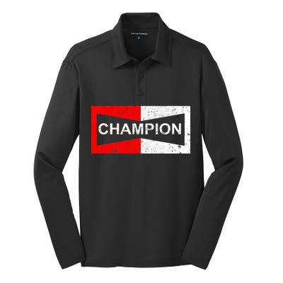 Champion Silk Touch Performance Long Sleeve Polo