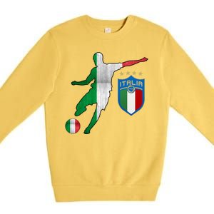 Champions Italy Jersey Italia Soccer Fan 2021 Premium Crewneck Sweatshirt