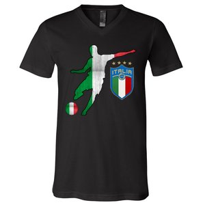 Champions Italy Jersey Italia Soccer Fan 2021 V-Neck T-Shirt