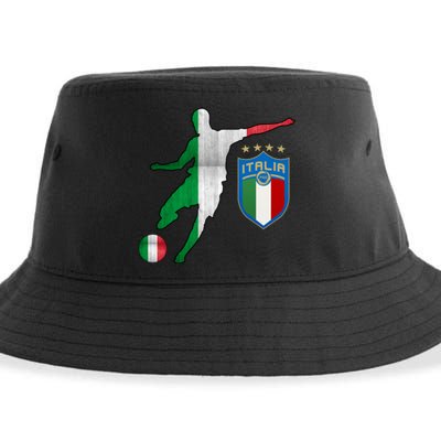 Champions Italy Jersey Italia Soccer Fan 2021 Sustainable Bucket Hat