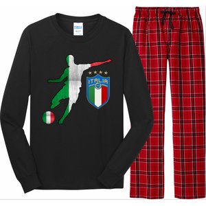 Champions Italy Jersey Italia Soccer Fan 2021 Long Sleeve Pajama Set