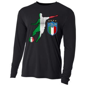 Champions Italy Jersey Italia Soccer Fan 2021 Cooling Performance Long Sleeve Crew