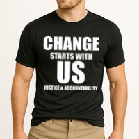 Change Starts With US Justice Peace Cooling Performance Crew T-Shirt