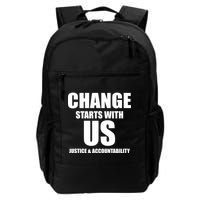 Change Starts With US Justice Peace Backpack