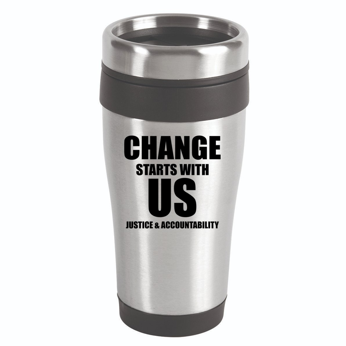 Change Starts With US Justice Peace 16oz Travel Tumbler
