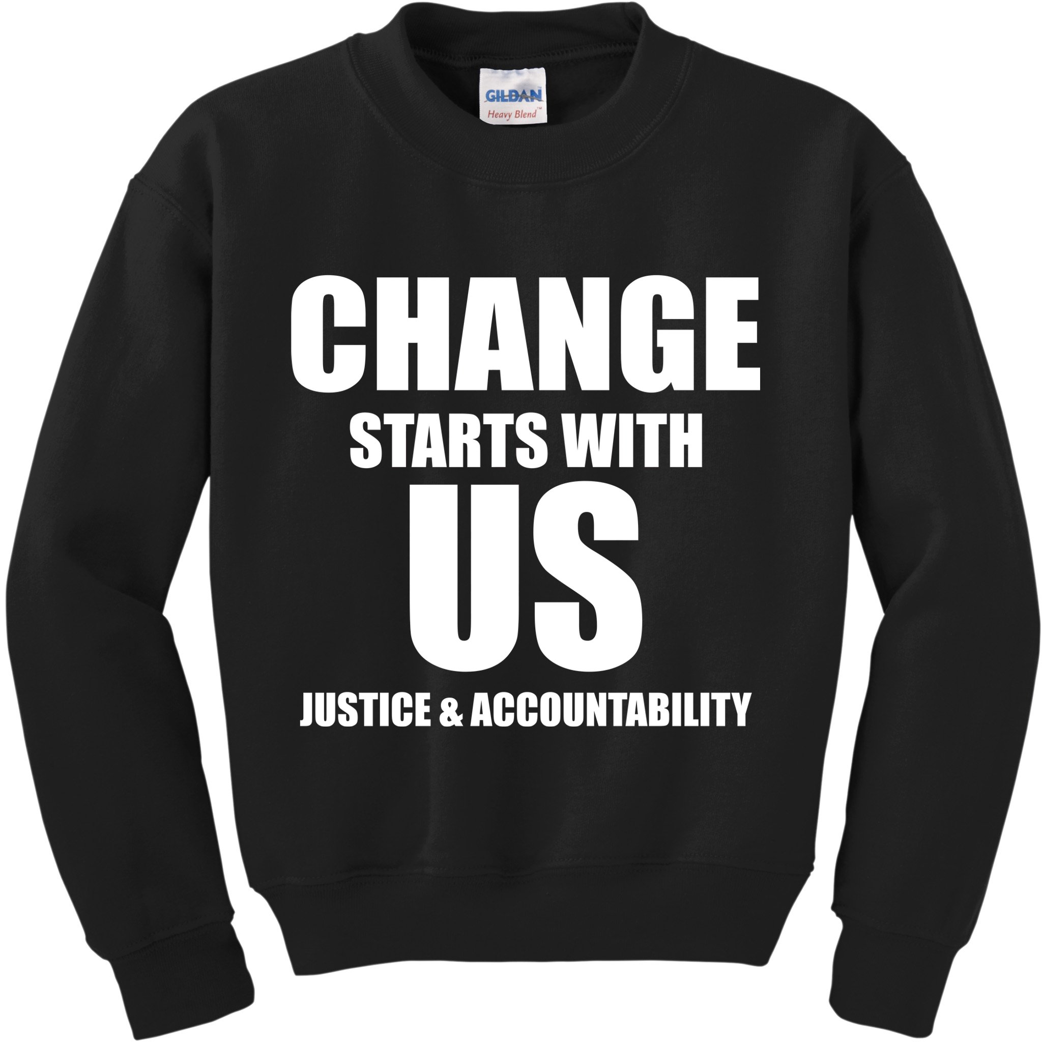 Change Starts With US Justice Peace Kids Sweatshirt