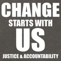 Change Starts With US Justice Peace Cotton Canvas Backpack