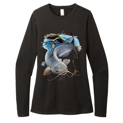 Channel Catfish Womens CVC Long Sleeve Shirt