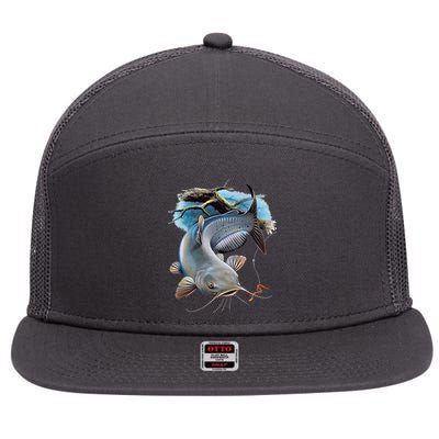 Channel Catfish 7 Panel Mesh Trucker Snapback Hat