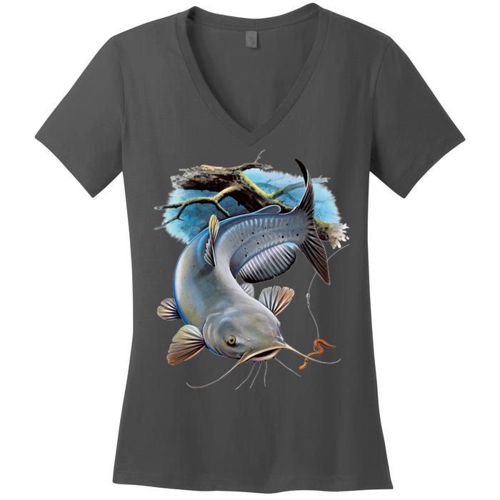 Channel Catfish Women's V-Neck T-Shirt